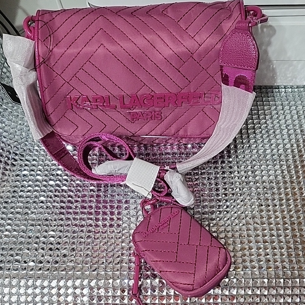 Karl Lagerfeld Quilted Crossbody Bag